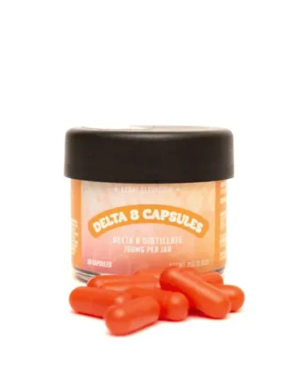 Delta 8 THC Capsules bottle