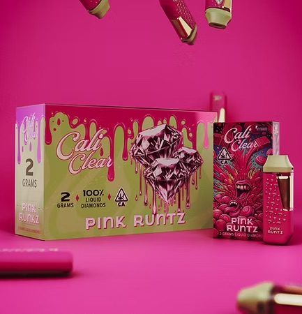 Cali Clear Pink Runtz – 2G Liquid Diamonds Disposable – Hybrid