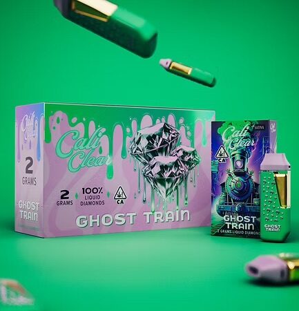 Cali Clear Ghost Train – 2G Liquid Diamonds Disposable – Sativa